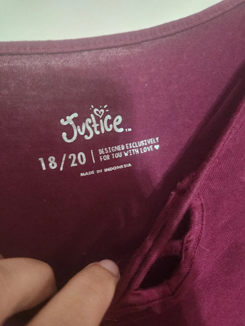 🎉 Girls: Maroon Long Sleeve